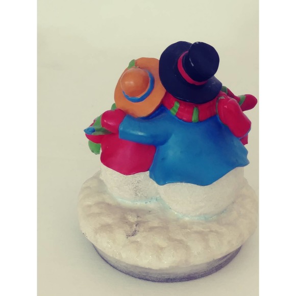 Snowman Candle Jar Lid Mr & Mrs Frosty Winter Holiday Decorations (11) - Picture 3 of 5